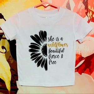 Adorable NWOT 12 Month Wildflower shirt